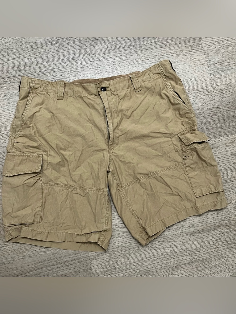 Polo by Ralph Lauren Khaki Utility Cargo Shorts Pockets Size 42